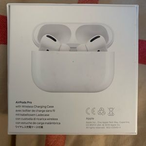 AirPods Pro with wireless charging case.